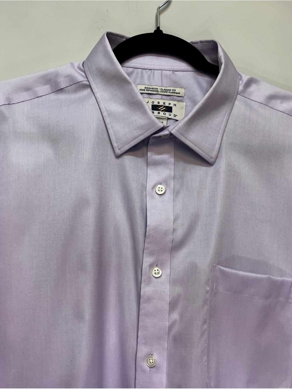 100% COTTON - Joseph Abboud Men Lavender Dress Shirt